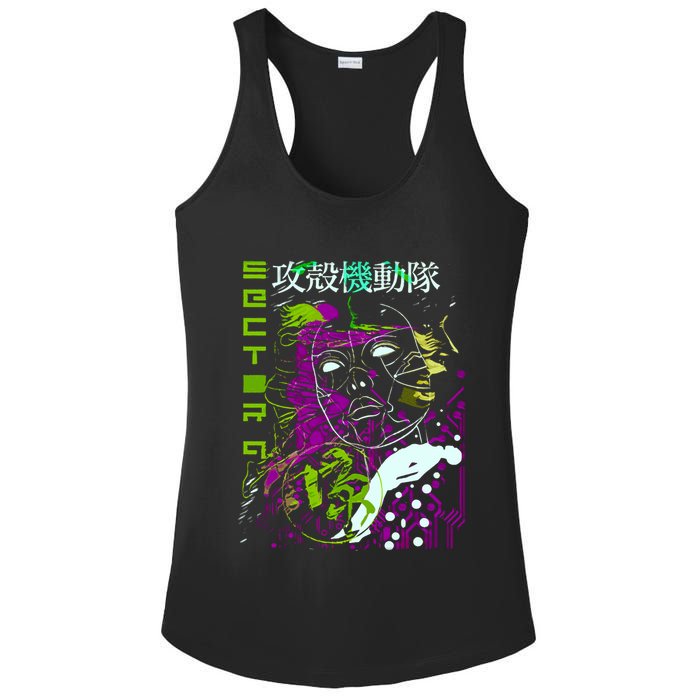 Ghost In The Shell Ladies PosiCharge Competitor Racerback Tank