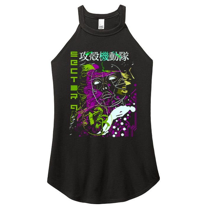 Ghost In The Shell Women's Perfect Tri Rocker Tank