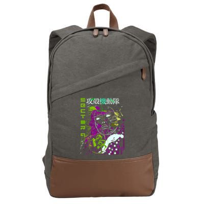 Ghost In The Shell Cotton Canvas Backpack