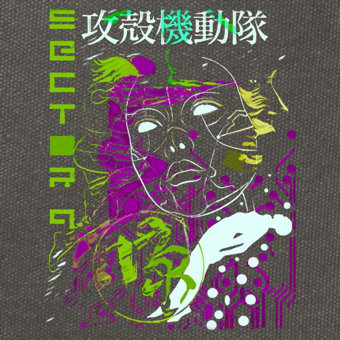 Ghost In The Shell Cotton Canvas Backpack