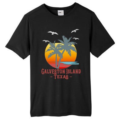 Galveston Island Texas Vintage Beach Souvenir Meaningful Gift Tall Fusion ChromaSoft Performance T-Shirt