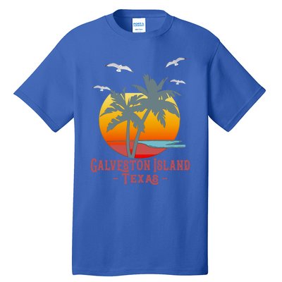 Galveston Island Texas Vintage Beach Souvenir Meaningful Gift Tall T-Shirt