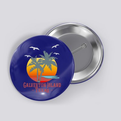 Galveston Island Texas Vintage Beach Souvenir Meaningful Gift Button
