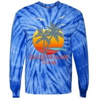 Galveston Island Texas Vintage Beach Souvenir Meaningful Gift Tie-Dye Long Sleeve Shirt