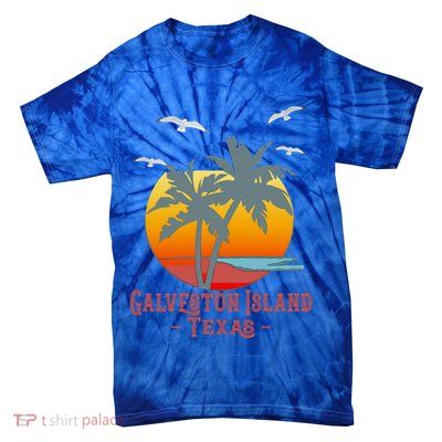 Galveston Island Texas Vintage Beach Souvenir Meaningful Gift Tie-Dye T-Shirt