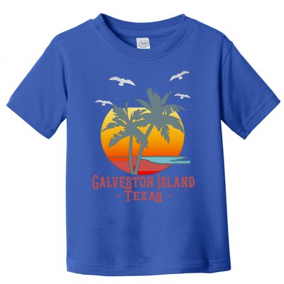 Galveston Island Texas Vintage Beach Souvenir Meaningful Gift Toddler T-Shirt