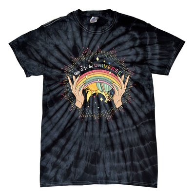 Give It To Universe Celestial Gay Mystical Lesbian Rainbow Color Tie-Dye T-Shirt