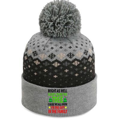 Gift In The Family Funny Christmas Holiday The Baniff Cuffed Pom Beanie