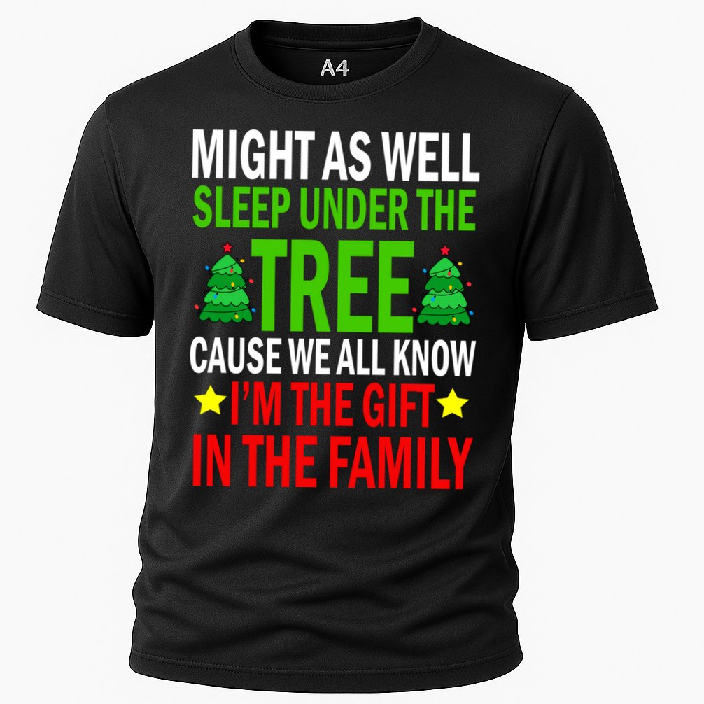 Gift In The Family Funny Christmas Holiday Cooling Performance Crew T-Shirt