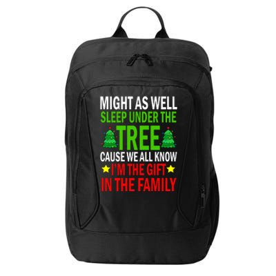 Gift In The Family Funny Christmas Holiday City Backpack