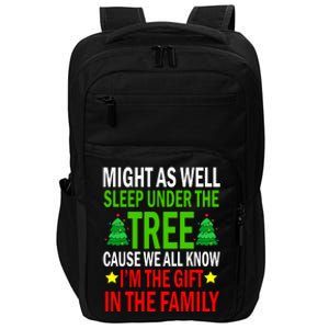 Gift In The Family Funny Christmas Holiday Impact Tech Backpack