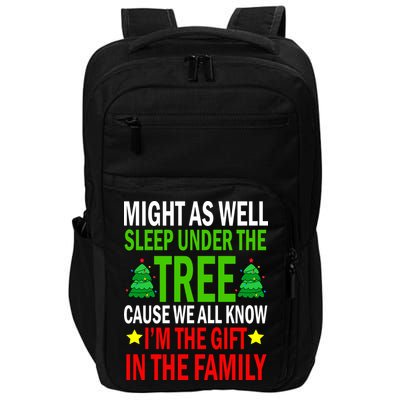Gift In The Family Funny Christmas Holiday Impact Tech Backpack