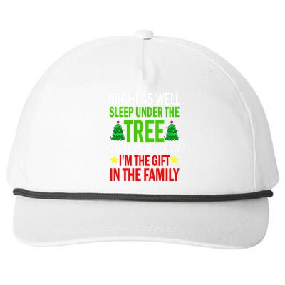 Gift In The Family Funny Christmas Holiday Snapback Five-Panel Rope Hat