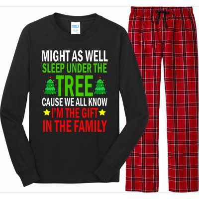 Gift In The Family Funny Christmas Holiday Long Sleeve Pajama Set