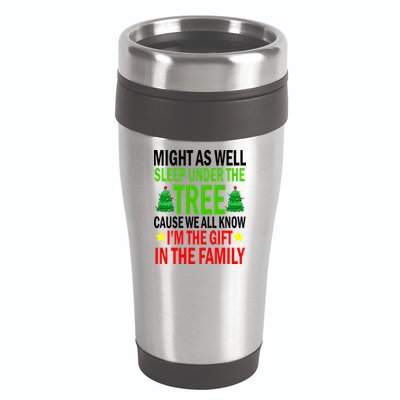Gift In The Family Funny Christmas Holiday 16oz Travel Tumbler