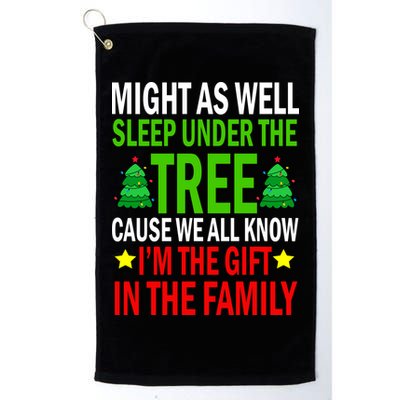 Gift In The Family Funny Christmas Holiday Golf Towel