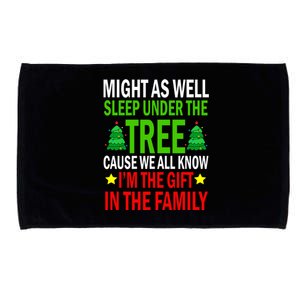 Gift In The Family Funny Christmas Holiday Microfiber Hand Towel