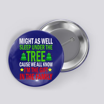 Gift In The Family Funny Christmas Holiday Button