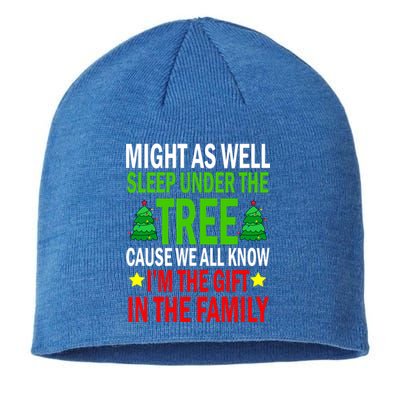 Gift In The Family Funny Christmas Holiday Sustainable Beanie