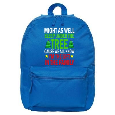 Gift In The Family Funny Christmas Holiday 16 in Basic Backpack