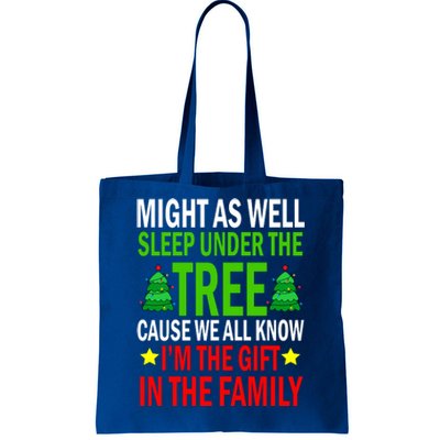 Gift In The Family Funny Christmas Holiday Tote Bag