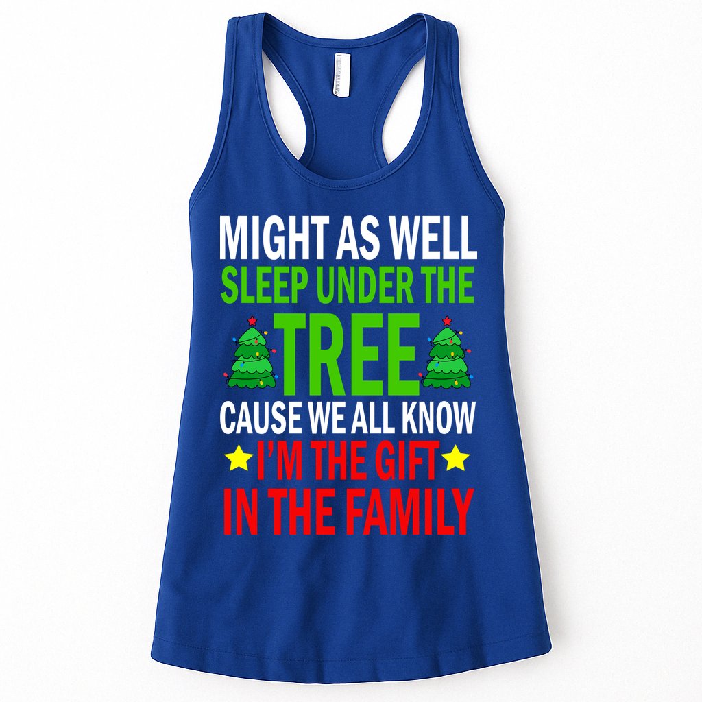 Gift In The Family Funny Christmas Holiday Womens Tank Top