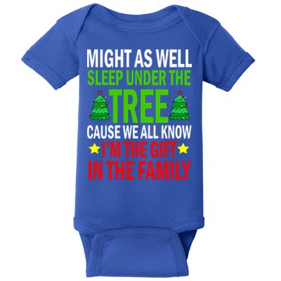 Gift In The Family Funny Christmas Holiday Baby Bodysuit