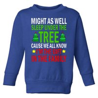 Gift In The Family Funny Christmas Holiday Toddler Sweatshirt