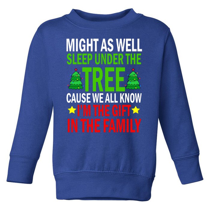 Gift In The Family Funny Christmas Holiday Toddler Sweatshirt