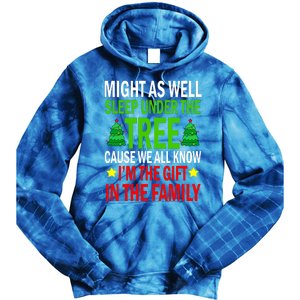 Gift In The Family Funny Christmas Holiday Tie Dye Hoodie