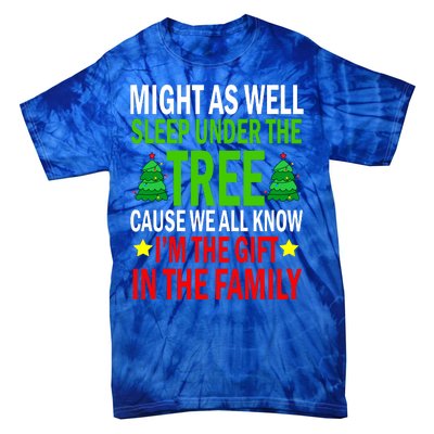 Gift In The Family Funny Christmas Holiday Tie-Dye T-Shirt