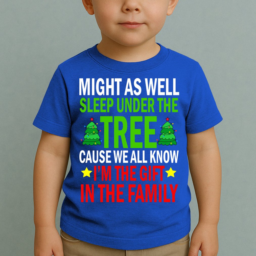 Gift In The Family Funny Christmas Holiday Toddler T-Shirt