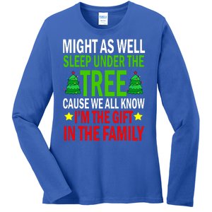 Gift In The Family Funny Christmas Holiday Ladies Long Sleeve Shirt