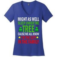 Gift In The Family Funny Christmas Holiday Women's V-Neck T-Shirt