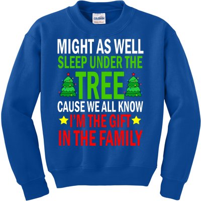 Gift In The Family Funny Christmas Holiday Kids Sweatshirt