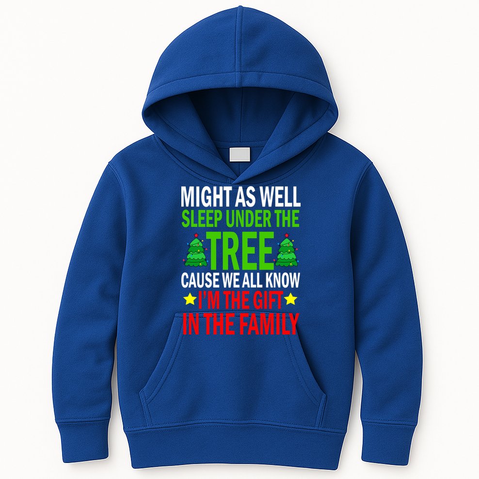 Gift In The Family Funny Christmas Holiday Kids Hoodie