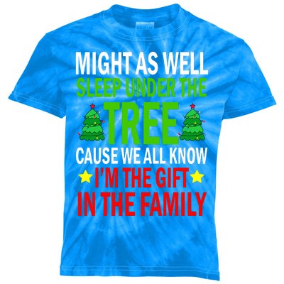 Gift In The Family Funny Christmas Holiday Kids Tie-Dye T-Shirt