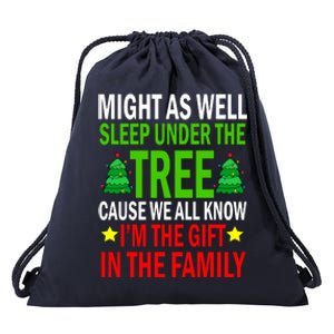 Gift In The Family Funny Christmas Holiday Drawstring Bag