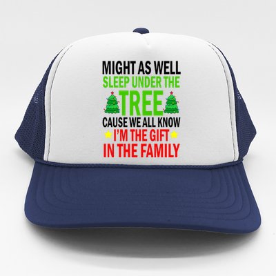 Gift In The Family Funny Christmas Holiday Trucker Hat