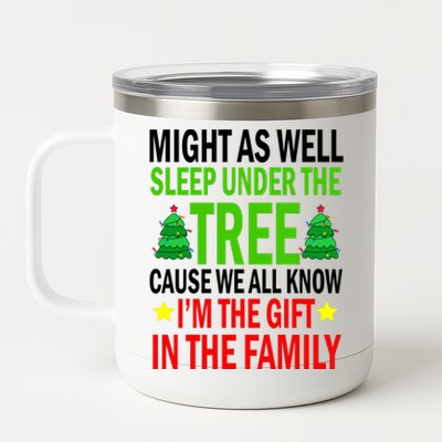 Gift In The Family Funny Christmas Holiday 12 oz Stainless Steel Tumbler Cup