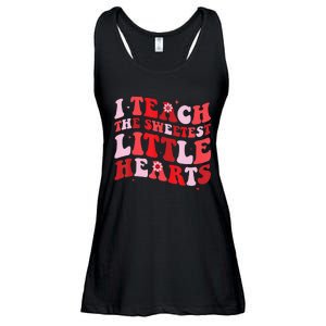 Groovy I Teach The Sweetest Hearts Valentines Day Ladies Essential Flowy Tank