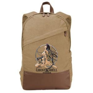 Ghost In The Shell Japanese Manga Anime Retro Gamer Cult Meme Movie Music Cotton Canvas Backpack