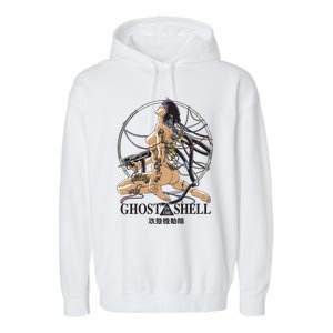 Ghost In The Shell Japanese Manga Anime Retro Gamer Cult Meme Movie Music Garment-Dyed Fleece Hoodie