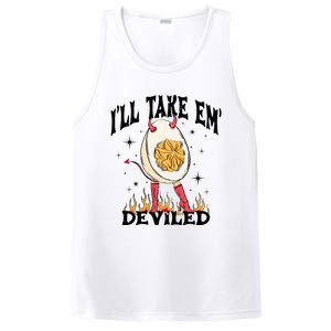 Groovy Ill Take Em Deviled Thanksgiving Funny Egg PosiCharge Competitor Tank