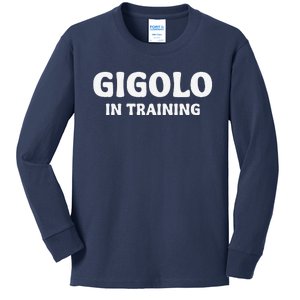 Gigolo In Training Cool Outfit Spring Break Weekend Kids Long Sleeve Shirt