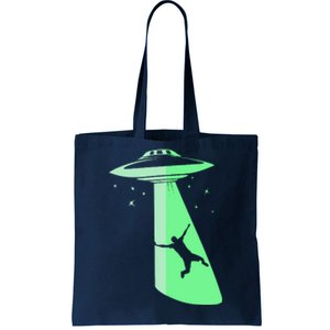 Glow In The Dark Ufo Abduction Night Sci Fi Alien Space Gift Birthday Science Tote Bag