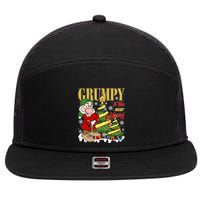 Grumpy Is The New Merry Grumpy Christmas Lights Grumpy Dwarf 7 Panel Mesh Trucker Snapback Hat