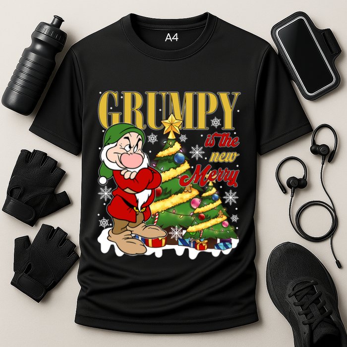 Grumpy Is The New Merry Grumpy Christmas Lights Grumpy Dwarf Cooling Performance Crew T-Shirt