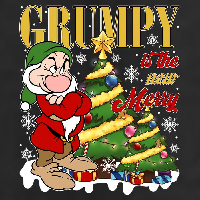 Grumpy Is The New Merry Grumpy Christmas Lights Grumpy Dwarf Trucker Hat