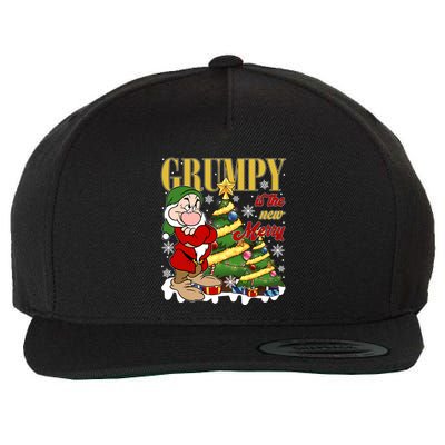 Grumpy Is The New Merry Grumpy Christmas Lights Grumpy Dwarf Wool Snapback Cap